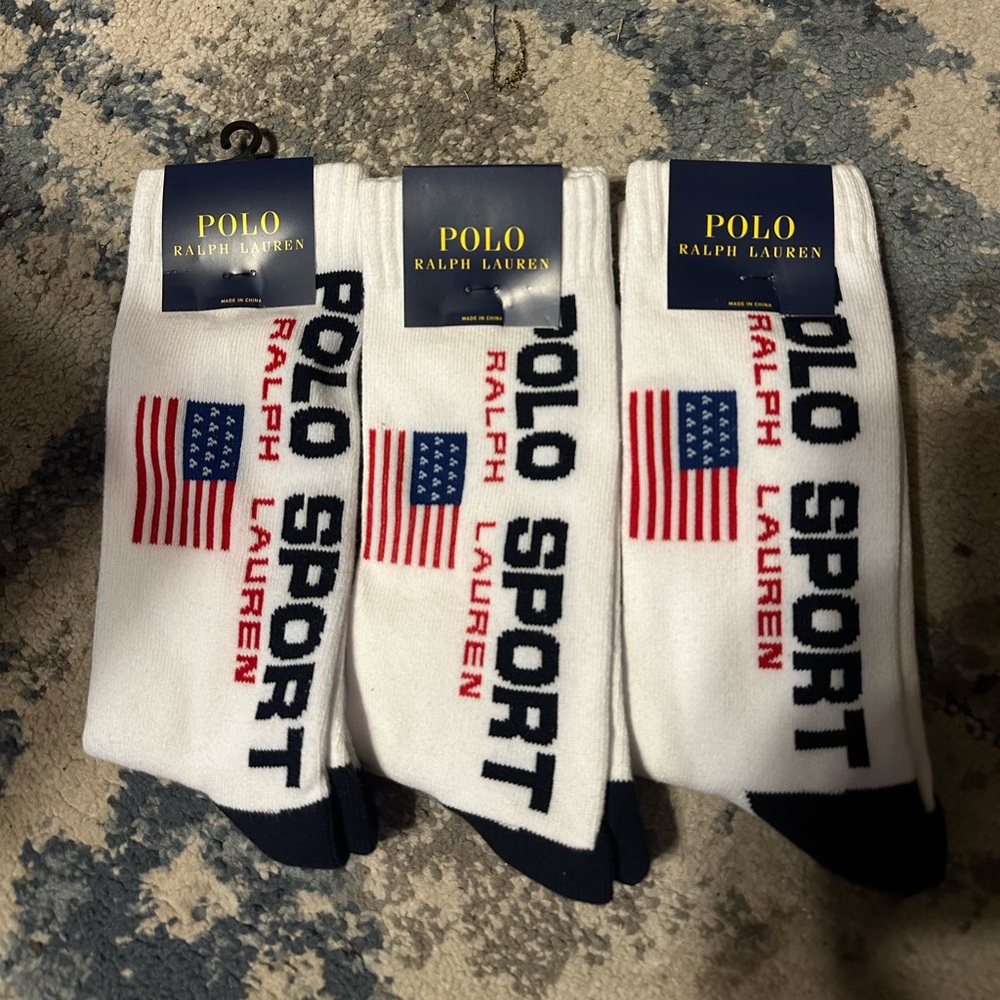 Brand new Ralph Lauren Polosport socks 3pairs